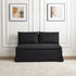Nelly Performance Bench Banquette - Black Modern Banquette Bench | Dining Benches & Banquettes | Kinwell Furniture | Upholstered Banquette Bench